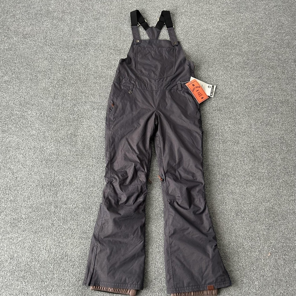 Roxy Bib Pants Torah Bright Glisten Snow  Womens Small Blue 10K‎ Slim Fit